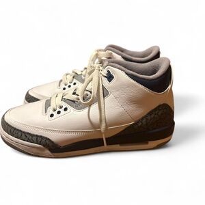 Jordan Cream and Black Sneakers